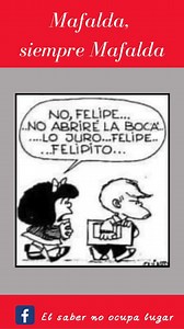 🙋 Mafalda y sus amigos!!! Gracias Quino!!! #mafalda #quino #historieta | El saber no ocupa un lugar real