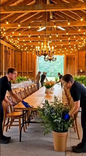 Rustic Barn Glow Up #satisfying #wedding #transformation