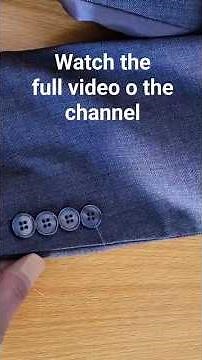 How to Shorten Suit Jacket Sleeves Like a Pro #sewing #sewingtutorial #sewingtips