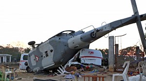 Helicopter Crashed While Assessing Damage From Powerful Earthquake, 13 Killed