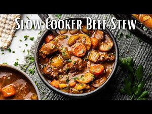 Slow cooker beef stew so easy anyone can do it!