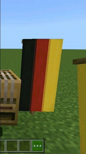 How to make germany flag banner in minecraft #nationalflag