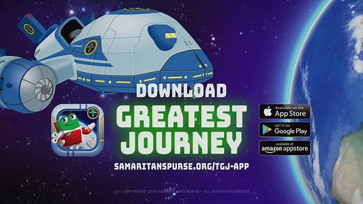 Watch Bible stories come to life when you download and play Greatest Journey—a new game app from Samaritan's Purse! This fun resource, designed to help 5- to 9-year-old children explore the Bible, is absolutely free and there are no in-app purchases or ads. All the lessons in the app are based on The Greatest Journey discipleship program that's taught millions of shoebox recipients around the world more about following Jesus. Download Greatest Journey here: https://sampur.se/39CPdES | Operation 