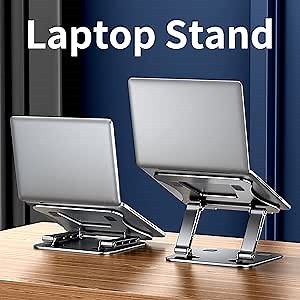 Adjustable Laptop Stand,Ergonomically Designed Folding Laptop Riser,Laptop Lift,Suitable for 10-17 Inch Portable Computer Stand