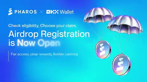 Pharos airdrop registration is open 🪂Check eligibility and choose your strategy🔗 https://t.co/OptF9JkEpU📱 Also via OKX @wallet App exclusive banner