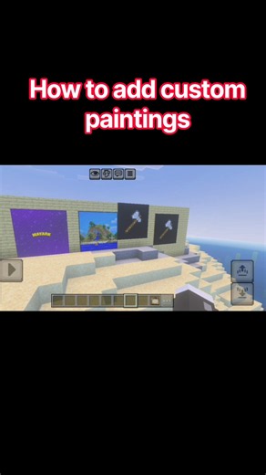 How to Add Custom Paintings in Minecraft! 🖼️ #shorts
