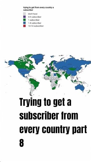 Trying to get a subscriber from every country part 8 #map #overline #ineedtoknow #factbox #factbook