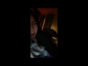 Latina girl farting on bed