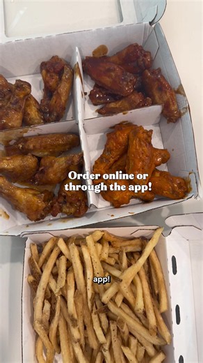 Easy dinner straight to your door! 🧡✨ Buffalo Wild Wings delivery: www.buffalowildwings.com/ #buffalowildwingspartner @Buffalo Wild Wings