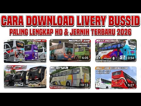 How to Download and Install the Most Complete, Clear and HD BUSSID Livery 2026!!