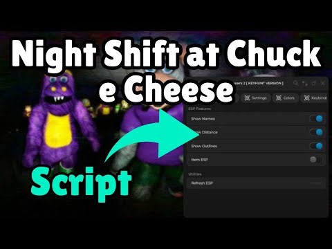 Night Shift at Chuck-e-Cheese Script | Auto Click, AutoFarm, Auto Aim