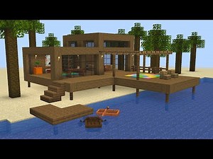 Minecraft - How to build a Wooden Beach House