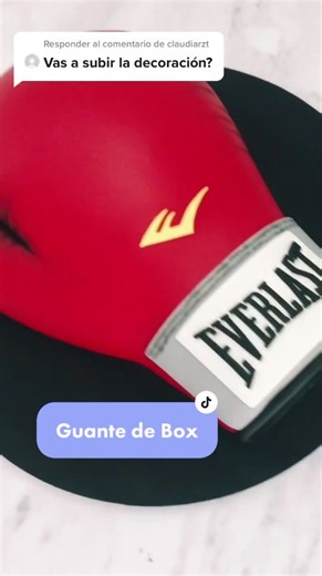 Decoración de pastel con guante de boxeo | Cake box en forma de guante 🥊