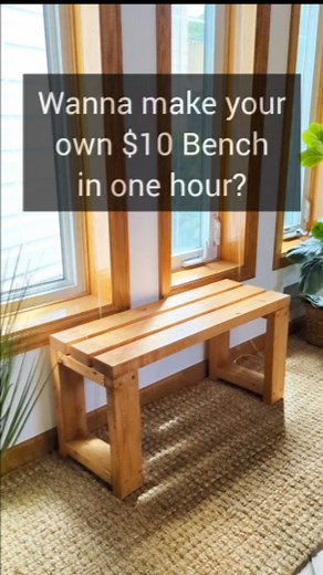 $10 One Hour = New Bench! #therehablife #diy #easydiy #wooddesign #woodworkforall #woodworking #woodworker #easydiy #diybench #instadesign #instahome #hygge #hyggehome #homedesign #homedecor #diyproject #diyprojects | The Rehab Life