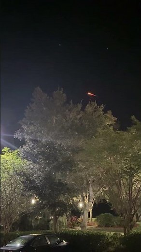 SpaceX Falcon 9 rocket spotted in Port Orange after Cape Canaveral, Florida, liftoff