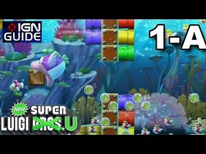 New Super Luigi U 3 Star Coin Walkthrough - Acorn Plains-A: Cheep Chomp Chase