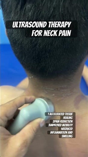 Ultrasound therapy for neck pain #ultrasound #physiotherapist #neckpainrelief #heeling #painrehabb