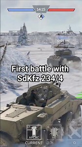 SdKfz 234/4 first battle #warthundermobile