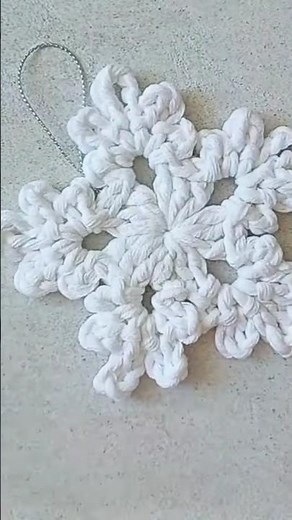 Crochet Snowflake Ornament Tutorial | Easy Christmas Decoration ❄