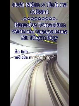 Karaoke Vết Thù Trên Lưng Ngựa Hoang Tone Nam Hoài Niệm & Tình Ca | TAS BEAT