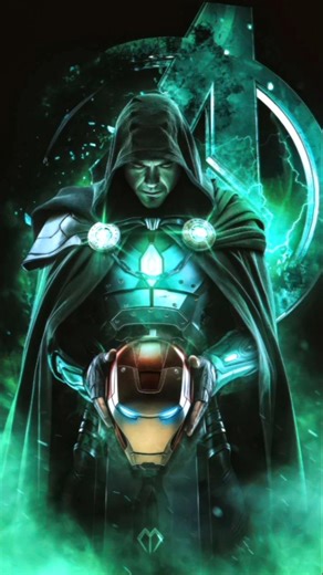 The Villain Even Thanos Fears 🤯 #drdoom #ironman #avengers