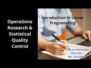 Introduction to Linear programming