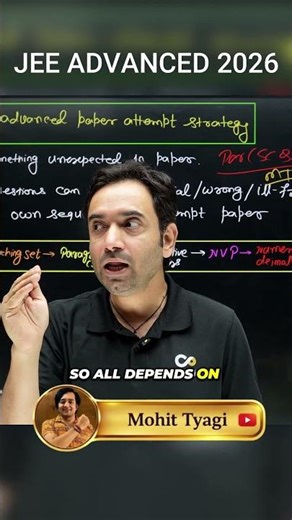 JEE Advanced 2026 Strategy: Don’t Panic, Read Instructions First #abjsir
