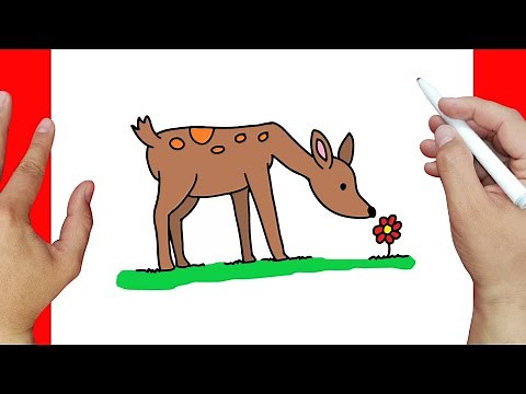 como dibujar un venado paso a paso | Dibujos fáciles