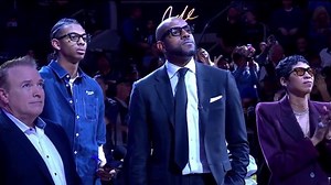 Andre Iguodala has his number retired by the Golden State Warriors