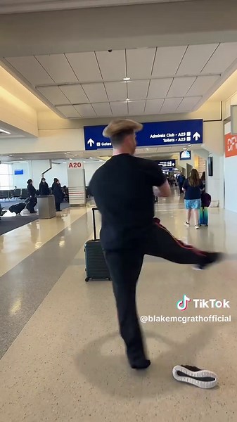 Airport TikTok Trend Dance with Celine Dion Vibes