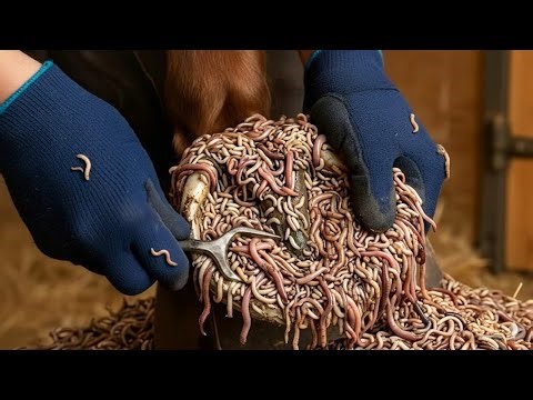 Horse Could Barely Walk — Vet Finds Worms Destroying Hoof From Inside! | Full Treatment