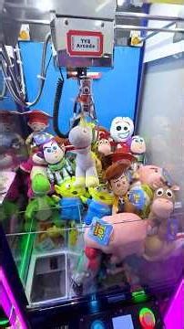 Trying To Win Every Toy Story Plush #shorts #clawmachine #arcade #fnaf #toystory #toystory5