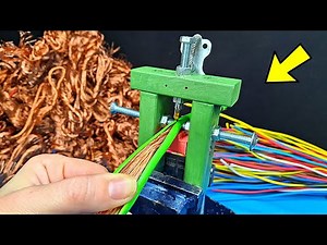 How to Make Automatic Wire Stripping Machine The BEST tool for Stripping Stranded Wires.✅️