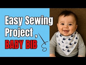 DIY Baby Gift Idea! Beginner-friendly Baby Bib Sewing Tutorial
