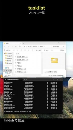 【tasklist】CMDで動作中アプリを一覧表示！タスマネ不要