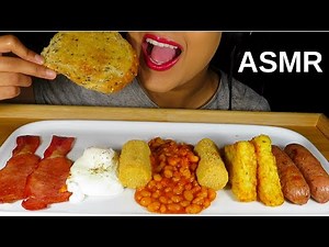 ASMR FULL ENGLISH BREAKFAST *NO TALKING* EATING SOUNDS