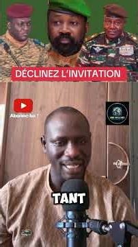🚨 Le Tchad invite les dirigeants de l'AES : des inquiétudes sur leur sécurité ?
