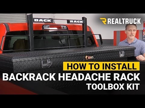 How to Install Backrack Original Headache Rack Toolbox Kit on a 2019 Ram 1500