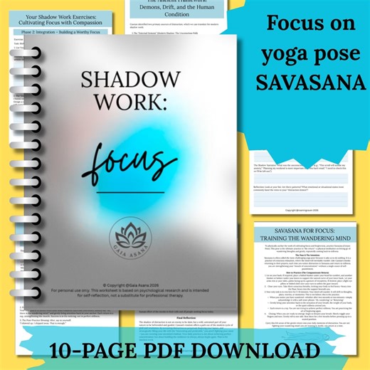 Shadow Work Worksheet How to Focus, Ancient Wisdom Yoga Practice Journal Prompts Digital Download PDF Therapy Worksheet, Restorative Yoga - Etsy Canada