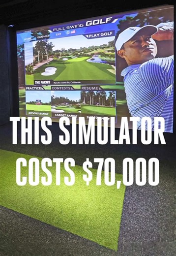 Thinking about a home golf simulator? Here’s what $1k, $10k and $70k gets you. @Will Irwin