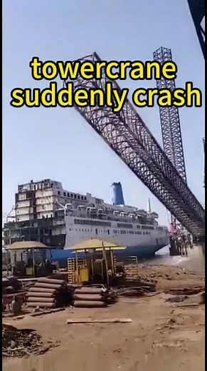 Watch What Happens When a Tower Crane Collapses!