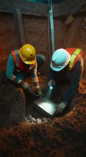 Workers Found an Old Metal Box Hidden Deep Underground