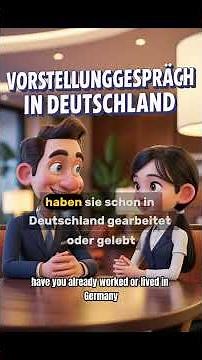 Ein Vorstellungsgespräch – Bewerbung um eine Ausbildung in Deutschland #deutschlernen #deutschkurs