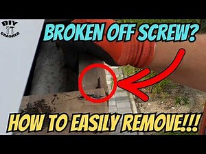 The Trick Nobody Knows For Extracting Broken Screws