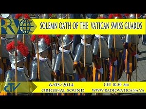 Solemn oath of the Vatican Swiss guards