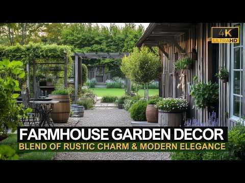 Transform Your Farmhouse Garden Decor with the Stunning Blend of Rustic Charm and Modern Elegance