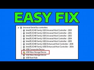 How To Fix USB Mass Storage Device Driver Not Showing or Working
