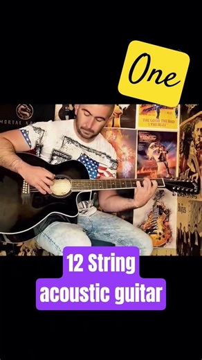 One - Guild 12 string acoustic guitar - Metallica cover - Roman Kataev