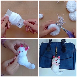 DIY pompom cat that will make anyone happy 😻 | MetDaan DIY