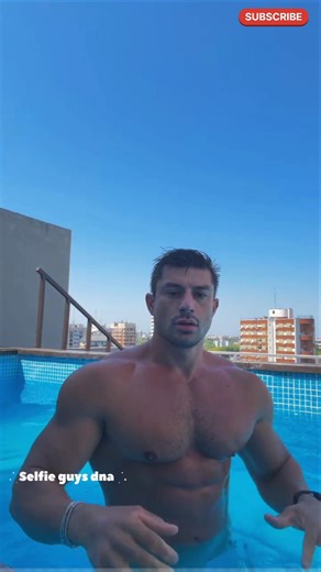 Handsome Guy Strong Physique The Swim Time #shorts